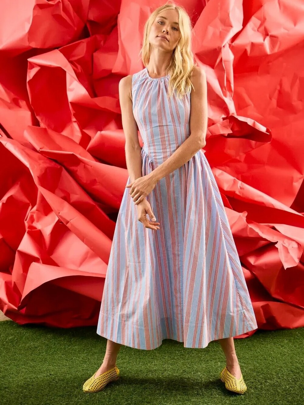 Hunter Bell Seaside Stripe Nantucket Dress
